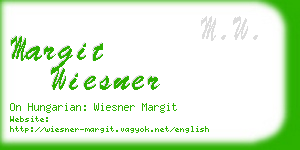 margit wiesner business card